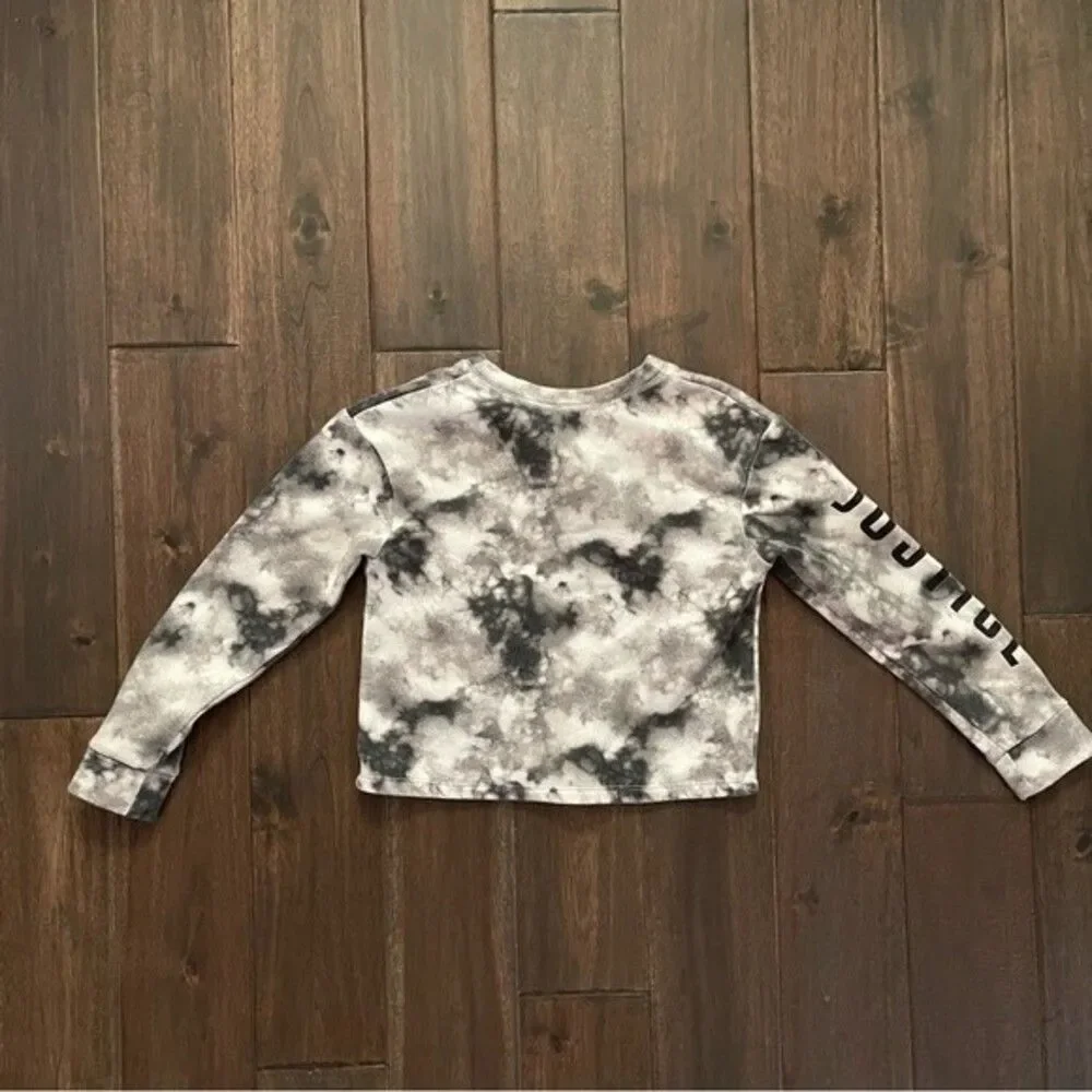Justice Active Tie Dye Cropped Girls Sweatshirt 7